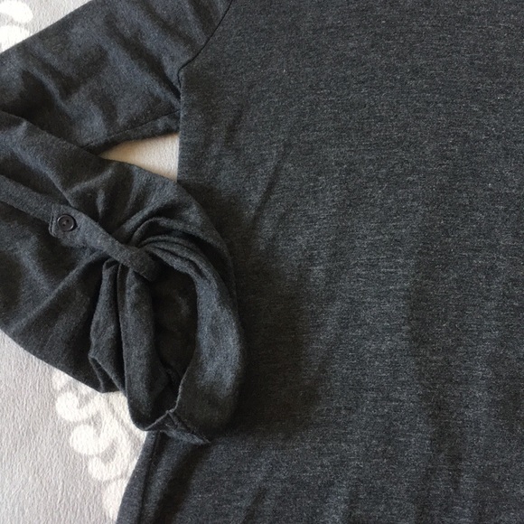 Liberty Love - Charcoal Button Up Front Blouse - Picture 7 of 8